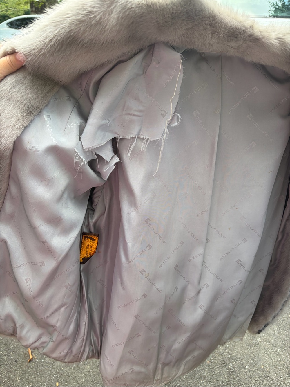 Ted Lapidus Gray Fur Zip Jacket - Women's - Picture 7 of 14